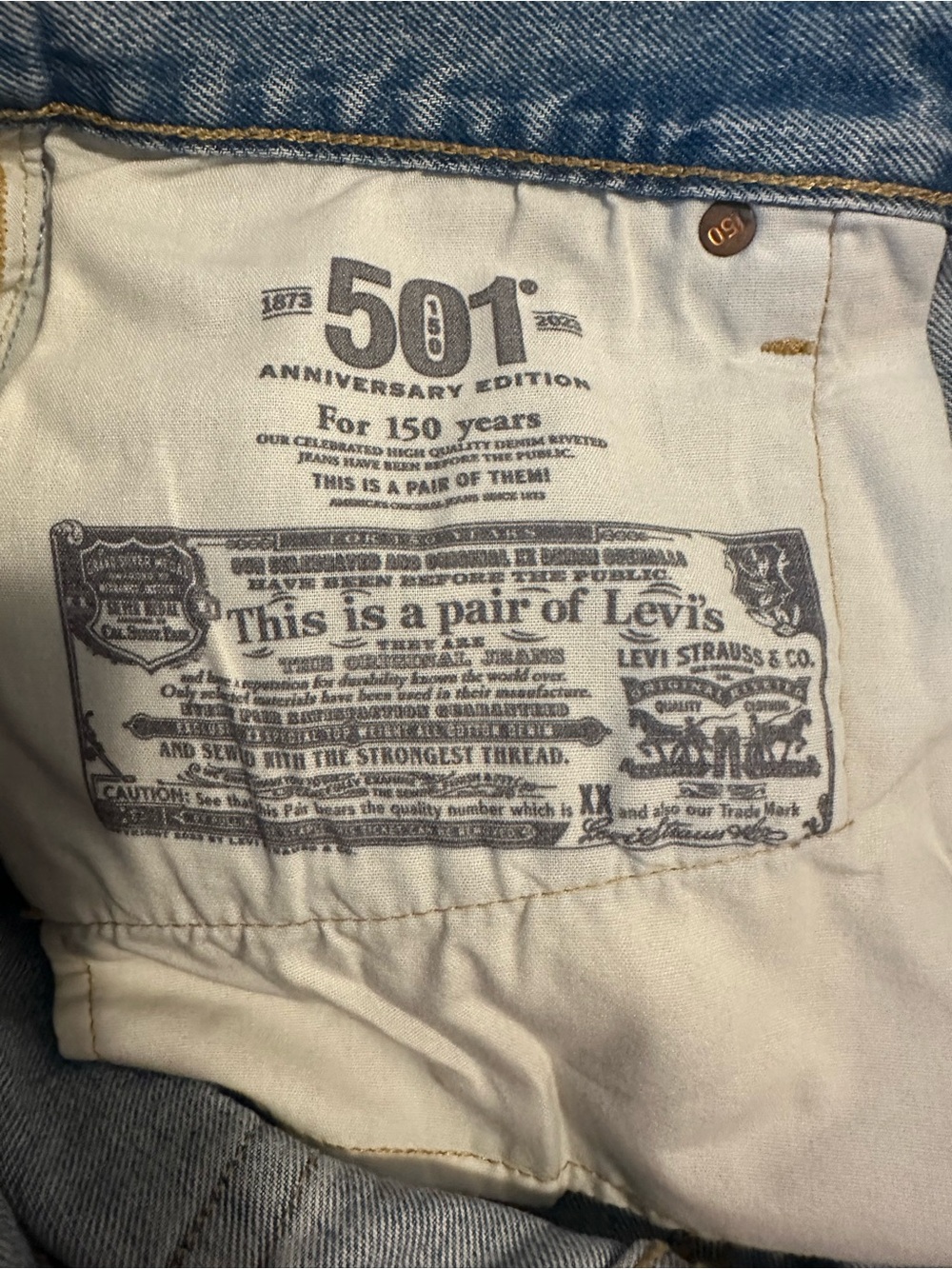 Levi's Light Blue Denim Shorts with Multicolor Flower Patches - Picture 12 of 13